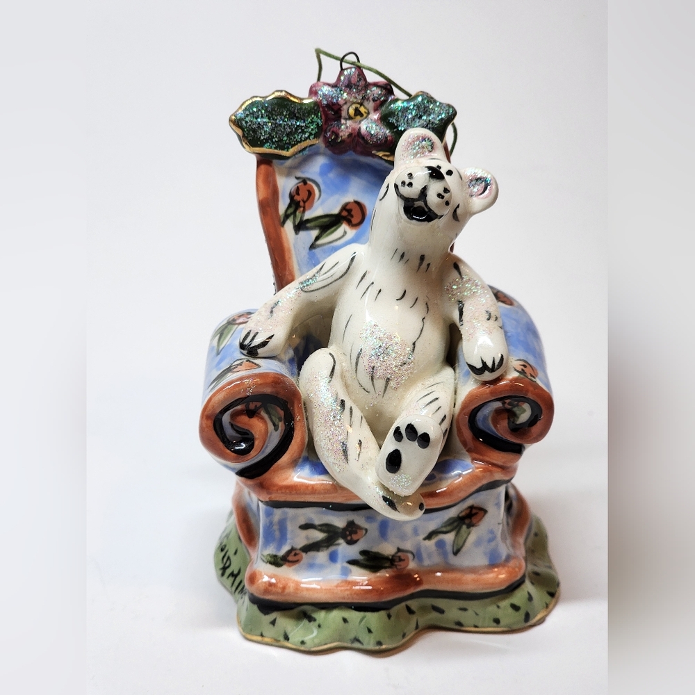 BLUE SKY HEATHER GOLDMINC  POLAR BEAR ORNAMENT 2001